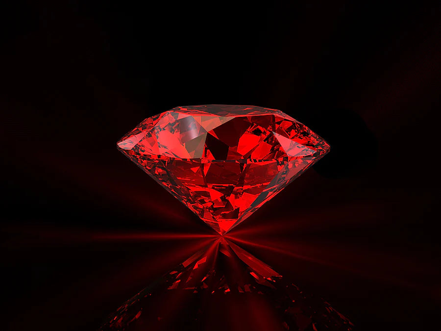 Red 2025 stone crystal