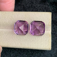 18.35Ct Pink Purple Amethyst Pair