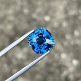 5.62 Carat No Heat Blue Sapphire Stone