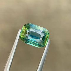 1.11ct Teal Sapphire Cushion Cut