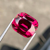 8.15ct Vibrant Pinkish Red Garnet Cushion