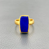 Handmade Blue Lapis Lazuli Silver Ring