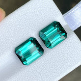 7.50 Carat Lagoon Blue Tourmaline Pair