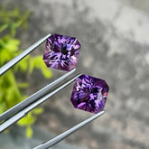 10.05 carats Purple Amethyst Pair