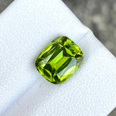 3.78 Carats Peridot Stone Cushion Cut