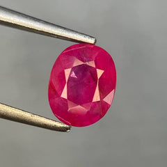 1.15ct ICA Pink Ruby Oval Cut