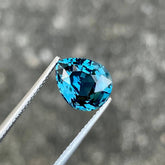 3.67 carats Blue Spinel Stone Pear Cut