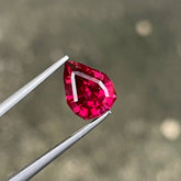 2.74 Carats Red Garnet Fancy Pear Cut