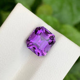 3.90 carats Amethyst Stone Emerald Cut