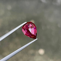 2.74 Carats Red Garnet Fancy Pear Cut