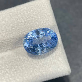 10.29 carats ICA Certified Blue Sapphire Brilliant Oval Cut Sri Lankan Gemstone