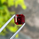 1.40 Carats Deep Red Garnet Stone