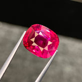 6.04ct No Heat Ruby Cushion Cut