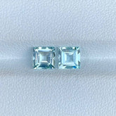 1.47 Carats Square Aquamarine Pair