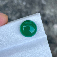 4.62 Carats Green Agate Round Stone