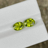 2.50 Carats Green Peridot Pair