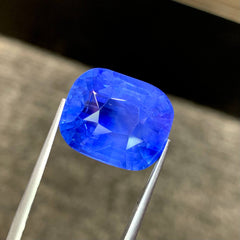 23ct Natural Blue Sapphire Cushion Cut