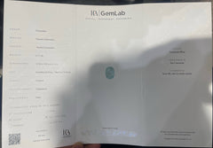 6.17ct Certified Neon Blue Paraiba Cushion