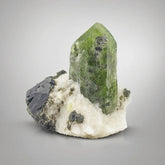 Free Standing Diopside on Calcite