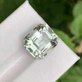 Greenish Amethyst 9.25 Carat Emerald Cut