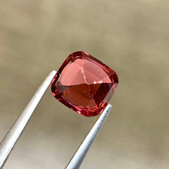 1-91-carats-tanga-mine-orange-red-garnet-cushion-faceted-tanzania