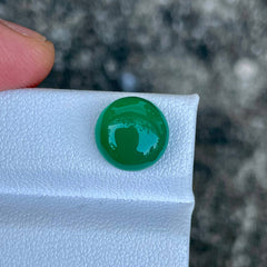 4.62 Carats Green Agate Round Stone
