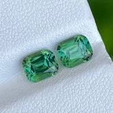 2.17 Carat Bluish Green Tourmaline Pair