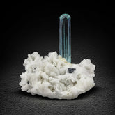 Free Standing Aquamarine on Albite