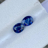 1.52 Carats Blue Sapphire Oval Pair