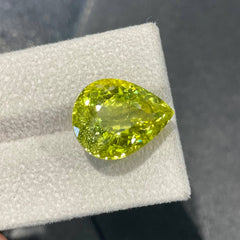 14.48 carat Canary Tourmaline is ICA certified