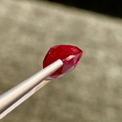 6.04ct No Heat Ruby Cushion Cut
