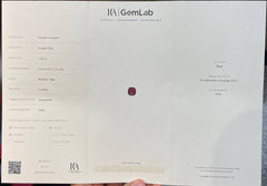 Open red Ruby from Mozambique