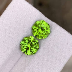 5.00ct Fancy Cut Peridot Pair
