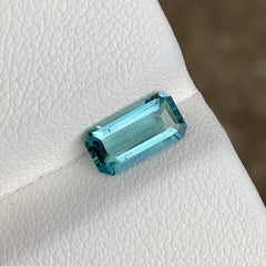1.02ct Intense Blue Aquamarine Emerald Cut