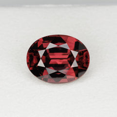7.08 Carats Oval Red Zircon Stone