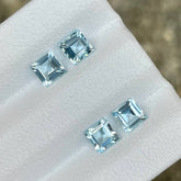 1.19 carats 4 Piece Aquamarine Stones