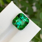 9.00 Ct Cushion Greenish Blue Tourmaline