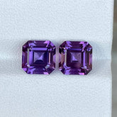 4.95 Carats Purple Amethyst Pair