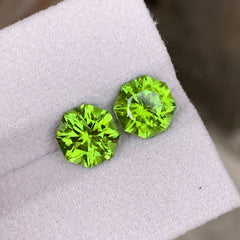 5.00ct Fancy Cut Peridot Pair