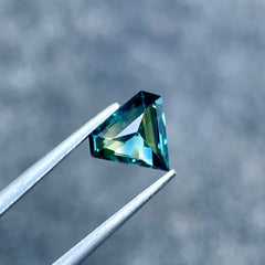 1.41ct Kite Shape Teal Sapphire