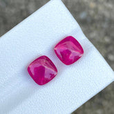 6.24 Carats Rubellite Sugar-Loaf Pair