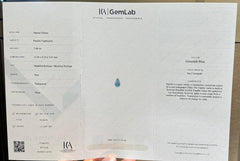 3.46 Carat Certified Paraiba Tourmaline