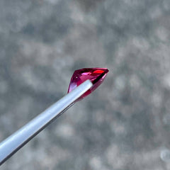 1.46 Carats Red Garnet Trilliant Shape