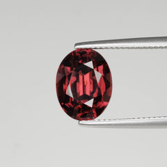 7.08 Carats Oval Red Zircon Stone