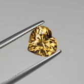 6.05 Carats Yellow Zircon Heart Stone