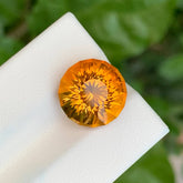 7.05 Carats Fire Citrine Stone Round