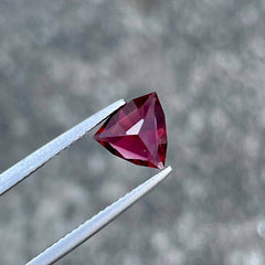 1.46 Carats Red Garnet Trilliant Shape