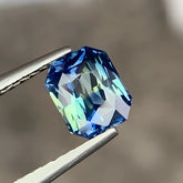 1.0ct Unheated Bi-Color Sapphire Radiant