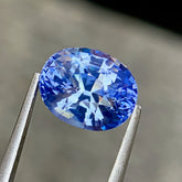 3.06 Ct Light Cornflower Blue Sapphire Oval