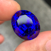 24.79 Ct 4A Tanzanite Oval Cut